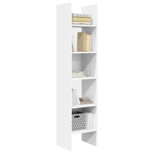 Βιβλιοθήκη Λευκή 40 x 35 x 180 εκ. από Επεξ. Ξύλο - Pakobazaar