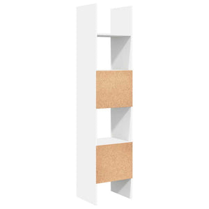 Βιβλιοθήκη Λευκή 40 x 35 x 180 εκ. από Επεξ. Ξύλο - Pakobazaar