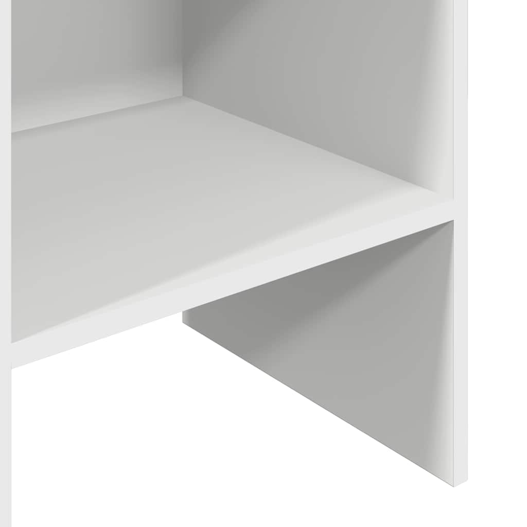Βιβλιοθήκη Λευκή 40 x 35 x 180 εκ. από Επεξ. Ξύλο - Pakobazaar