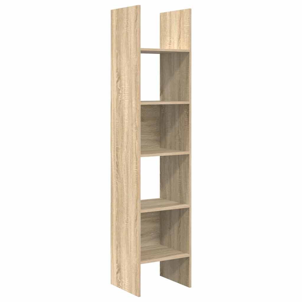 Βιβλιοθήκη Χρώμα Sonoma Δρυς 40 x 35 x 180 εκ. από Επεξ. Ξύλο