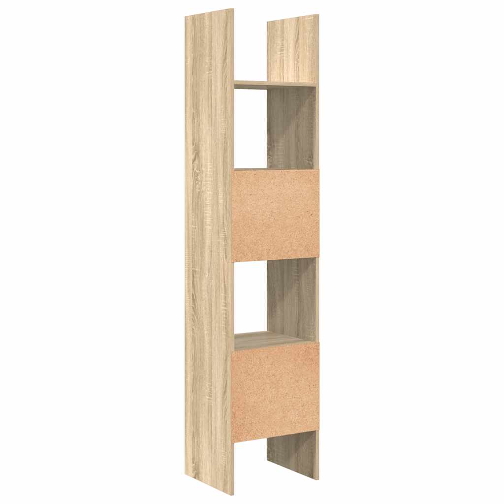 Βιβλιοθήκη Χρώμα Sonoma Δρυς 40 x 35 x 180 εκ. από Επεξ. Ξύλο