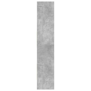 Βιβλιοθήκη Γκρι Σκυροδέματος 40 x 35 x 180 εκ. από Επεξ. Ξύλο - Pakobazaar