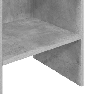 Βιβλιοθήκη Γκρι Σκυροδέματος 40 x 35 x 180 εκ. από Επεξ. Ξύλο - Pakobazaar