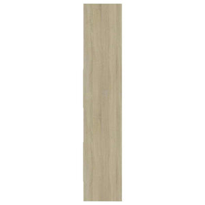 Βιβλιοθήκη Λευκό/Sonoma Δρυς 40 x 35 x 180 εκ. από Επεξ. Ξύλο