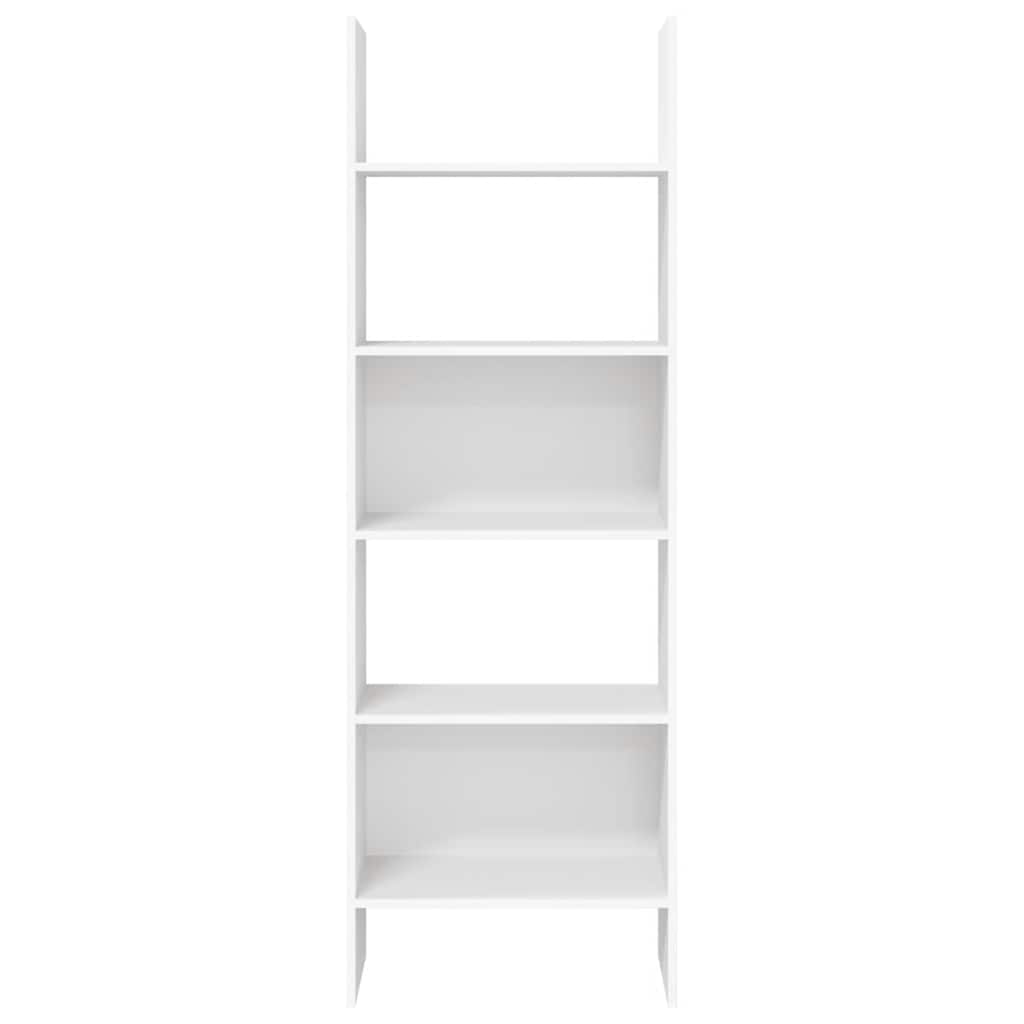 Βιβλιοθήκη Λευκή 60 x 35 x 180 εκ. από Επεξ. Ξύλο - Pakobazaar