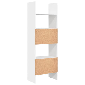 Βιβλιοθήκη Λευκή 60 x 35 x 180 εκ. από Επεξ. Ξύλο - Pakobazaar
