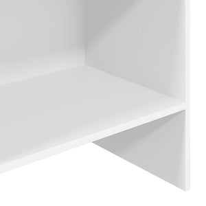 Βιβλιοθήκη Λευκή 60 x 35 x 180 εκ. από Επεξ. Ξύλο - Pakobazaar