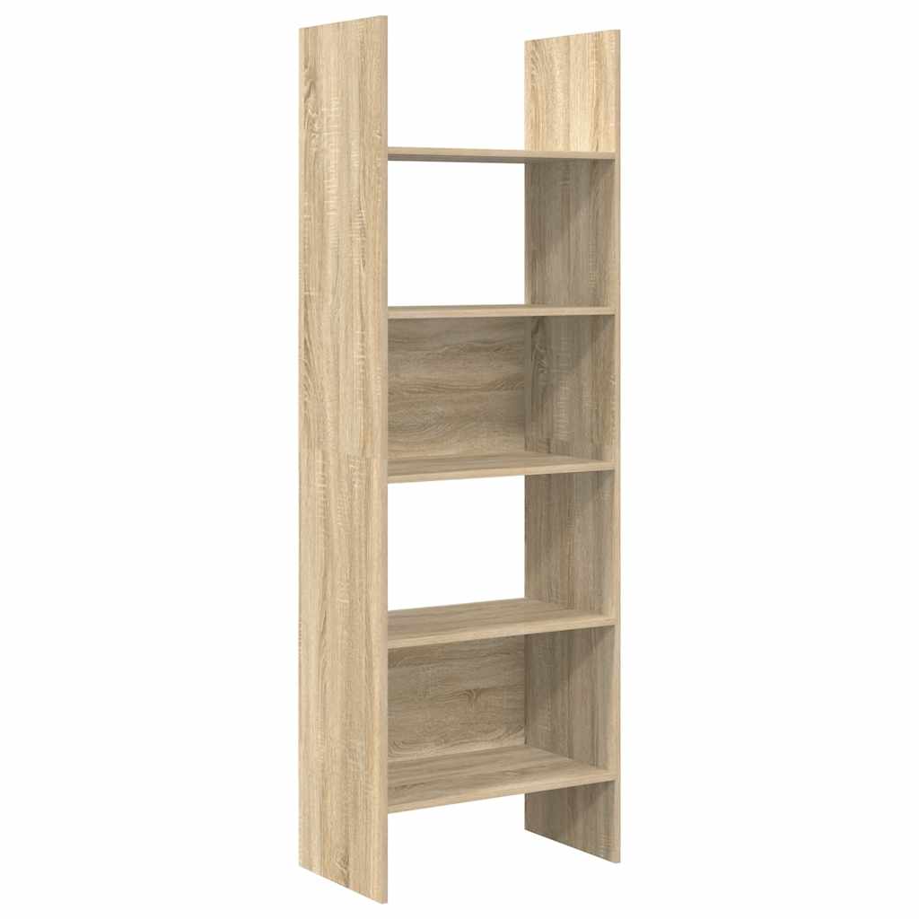 Βιβλιοθήκη Χρώμα Sonoma Δρυς 60 x 35 x 180 εκ. από Επεξ. Ξύλο