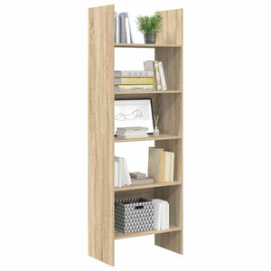 Βιβλιοθήκη Χρώμα Sonoma Δρυς 60 x 35 x 180 εκ. από Επεξ. Ξύλο