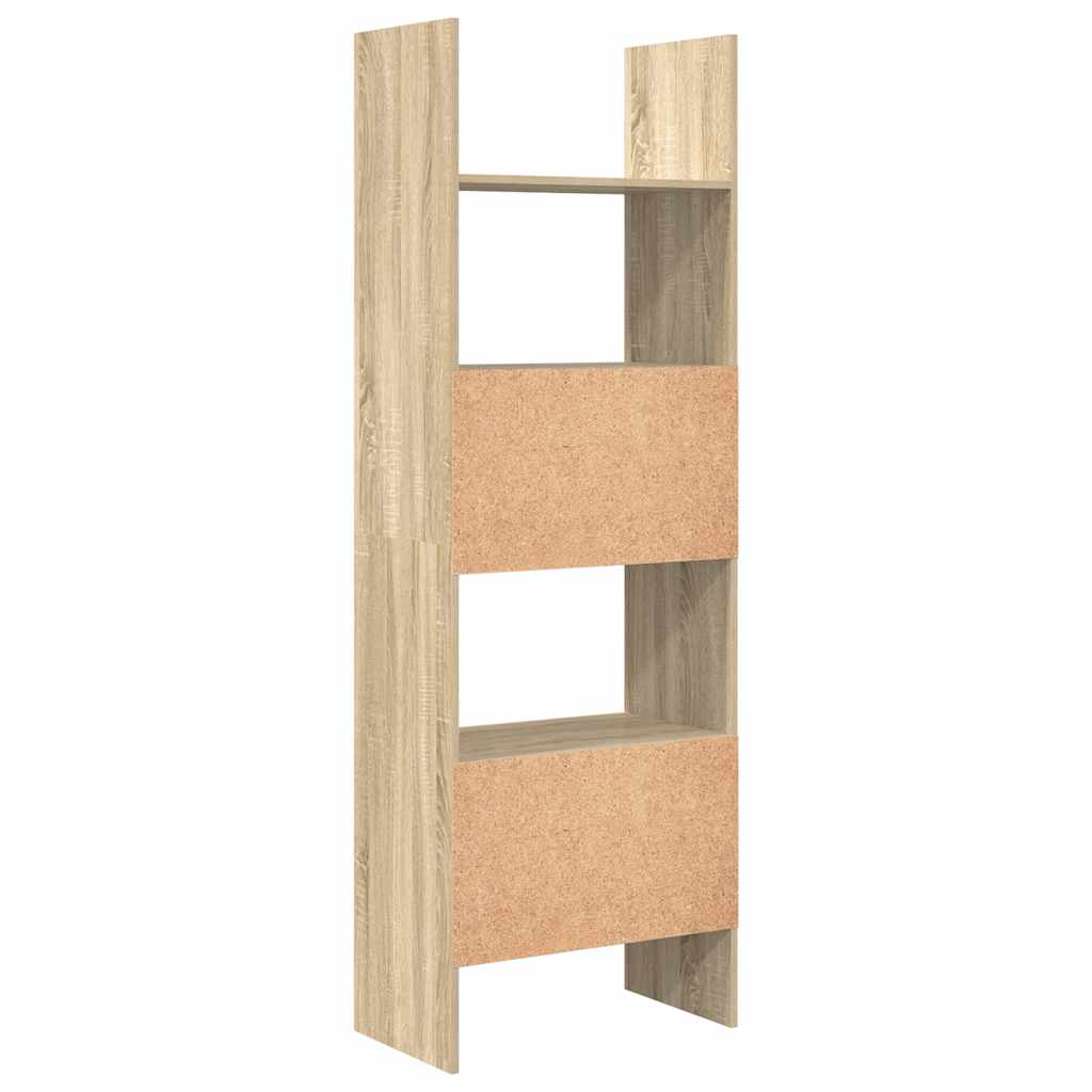 Βιβλιοθήκη Χρώμα Sonoma Δρυς 60 x 35 x 180 εκ. από Επεξ. Ξύλο