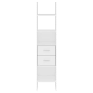 Βιβλιοθήκη Λευκή 40 x 35 x 180 εκ. από Επεξ. Ξύλο