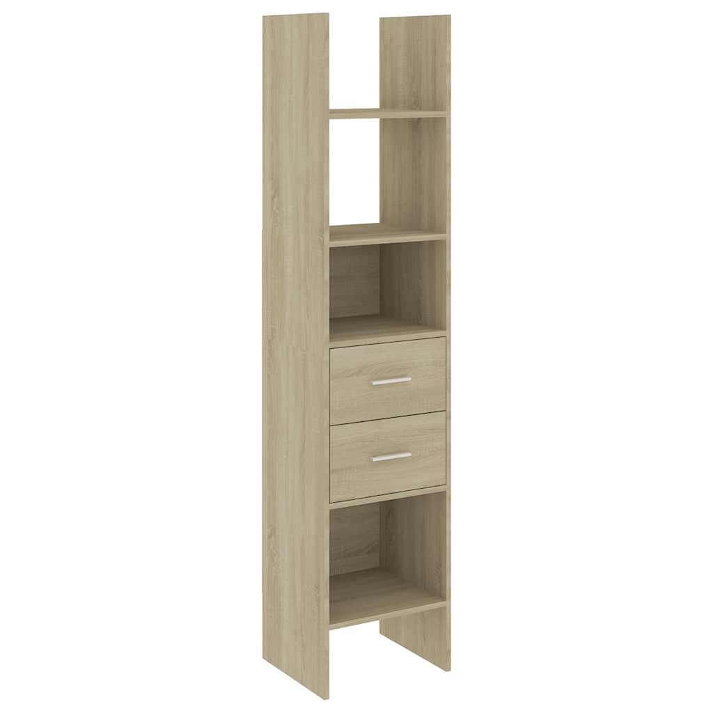 Βιβλιοθήκη Χρώμα Sonoma Δρυς 40 x 35 x 180 εκ. από Επεξ. Ξύλο