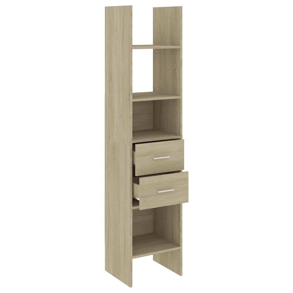 Βιβλιοθήκη Χρώμα Sonoma Δρυς 40 x 35 x 180 εκ. από Επεξ. Ξύλο