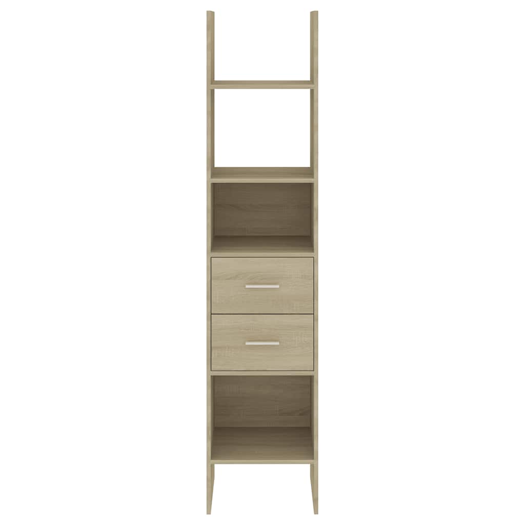 Βιβλιοθήκη Χρώμα Sonoma Δρυς 40 x 35 x 180 εκ. από Επεξ. Ξύλο