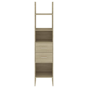 Βιβλιοθήκη Χρώμα Sonoma Δρυς 40 x 35 x 180 εκ. από Επεξ. Ξύλο