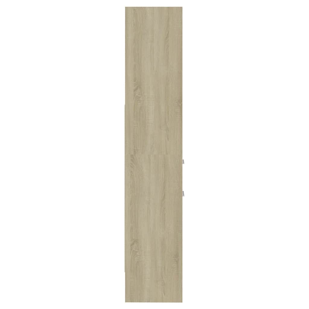 Βιβλιοθήκη Χρώμα Sonoma Δρυς 40 x 35 x 180 εκ. από Επεξ. Ξύλο