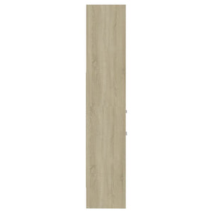 Βιβλιοθήκη Χρώμα Sonoma Δρυς 40 x 35 x 180 εκ. από Επεξ. Ξύλο