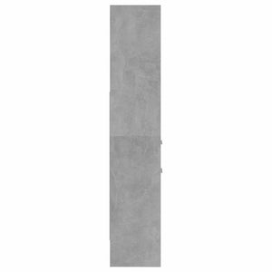 Βιβλιοθήκη Γκρι Σκυροδέματος 40 x 35 x 180 εκ. από Επεξ. Ξύλο - Pakobazaar