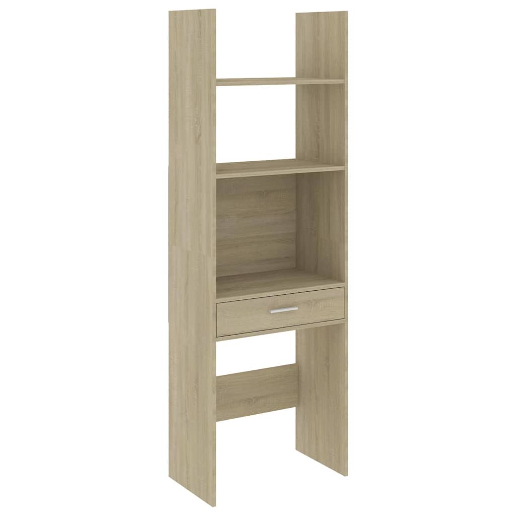 Βιβλιοθήκη Χρώμα Sonoma Δρυς 60 x 35 x 180 εκ. από Επεξ. Ξύλο
