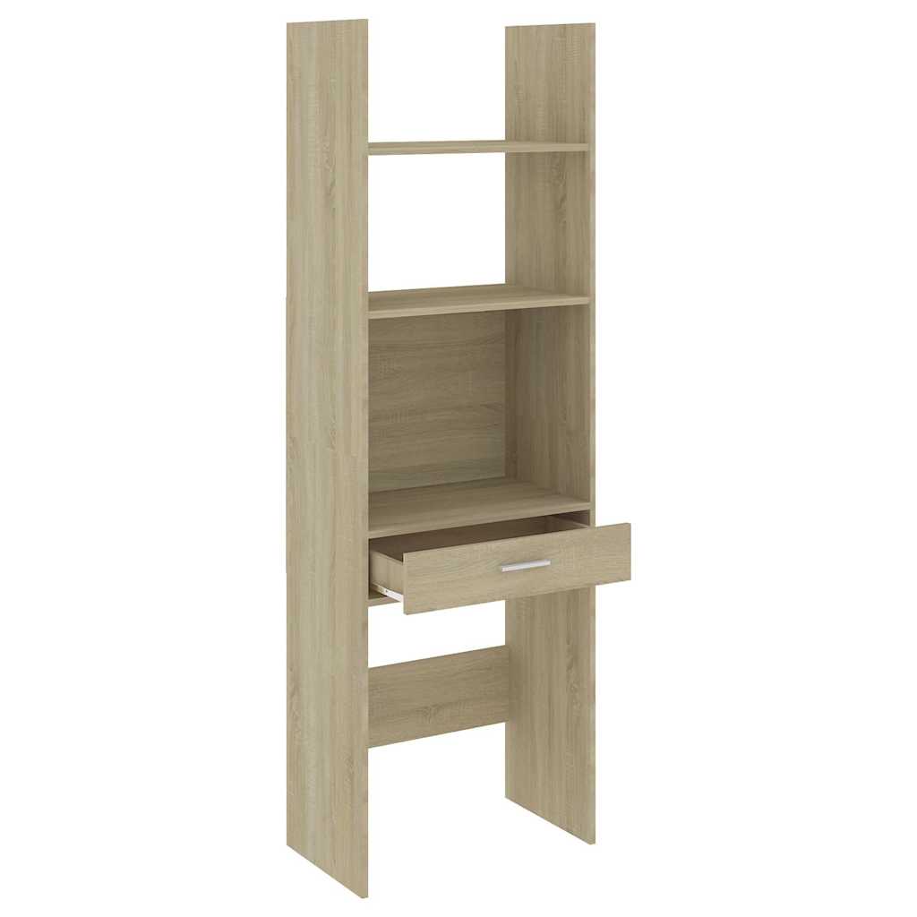 Βιβλιοθήκη Χρώμα Sonoma Δρυς 60 x 35 x 180 εκ. από Επεξ. Ξύλο
