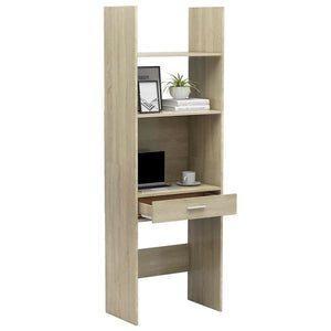 Βιβλιοθήκη Χρώμα Sonoma Δρυς 60 x 35 x 180 εκ. από Επεξ. Ξύλο