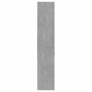 Βιβλιοθήκη Γκρι Σκυροδέματος 60 x 35 x 180 εκ. από Επεξ. Ξύλο