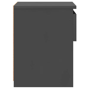 Κομοδίνα 2 Τεμαχίων Γκρι 40 x 30 x 39 εκ. από Μοριοσανίδα - Pakobazaar