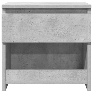 Κομοδίνα 2 τεμ. Γκρι Σκυροδέματος 40 x 30 x 39 εκ. Επεξ. Ξύλο - Pakobazaar