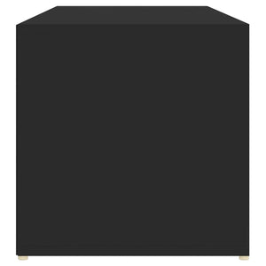 Πάγκος Αποθήκευσης Παπουτσιών Μαύρος 105x35x35 εκ. Επεξ. Ξύλο - Pakobazaar