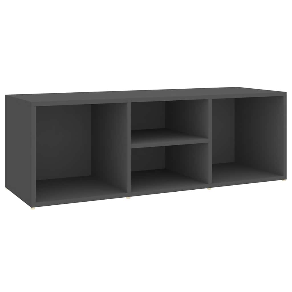 Πάγκος Αποθήκευσης Παπουτσιών Γκρι 102x35x35 εκ. Μοριοσανίδα