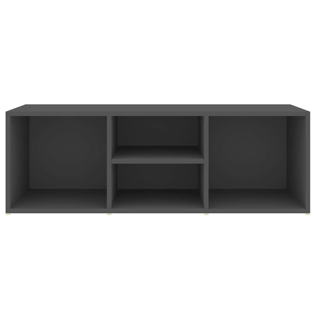 Πάγκος Αποθήκευσης Παπουτσιών Γκρι 102x35x35 εκ. Μοριοσανίδα