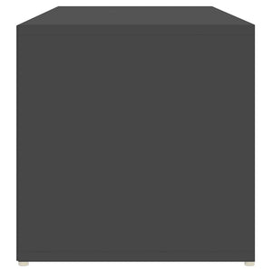 Πάγκος Αποθήκευσης Παπουτσιών Γκρι 102x35x35 εκ. Μοριοσανίδα