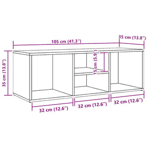 Πάγκος Αποθήκ. Παπουτσιών Sonoma Δρυς 102x35x35 εκ. Επεξ. Ξύλο