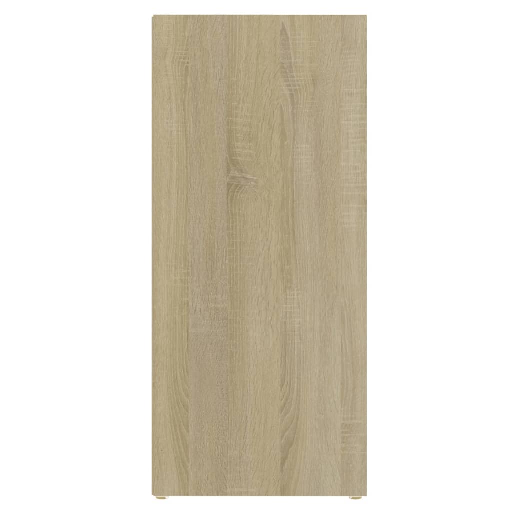 Βοηθητικό Ντουλάπι Λευκό/Sonoma Δρυς 97x32x72 εκ. Επεξ. Ξύλο