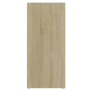 Βοηθητικό Ντουλάπι Λευκό/Sonoma Δρυς 97x32x72 εκ. Επεξ. Ξύλο