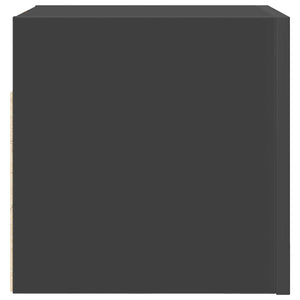 Έπιπλο Τηλεόρασης Κρεμαστό Γκρι 30,5x30x30 εκ. από Επεξ. Ξύλο
