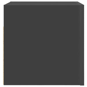 Έπιπλα Τηλεόρασης Κρεμαστά 2 τεμ. Γκρι 30,5x30x30εκ. Επεξ. Ξύλο