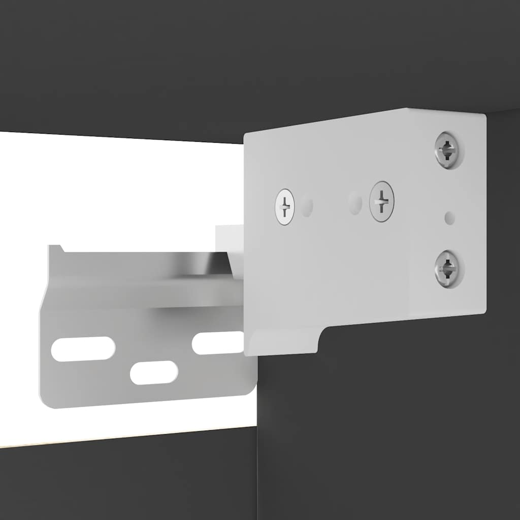 Έπιπλα Τηλεόρασης Κρεμαστά 4 τεμ. Γκρι 30,5x30x30εκ. Επεξ. Ξύλο