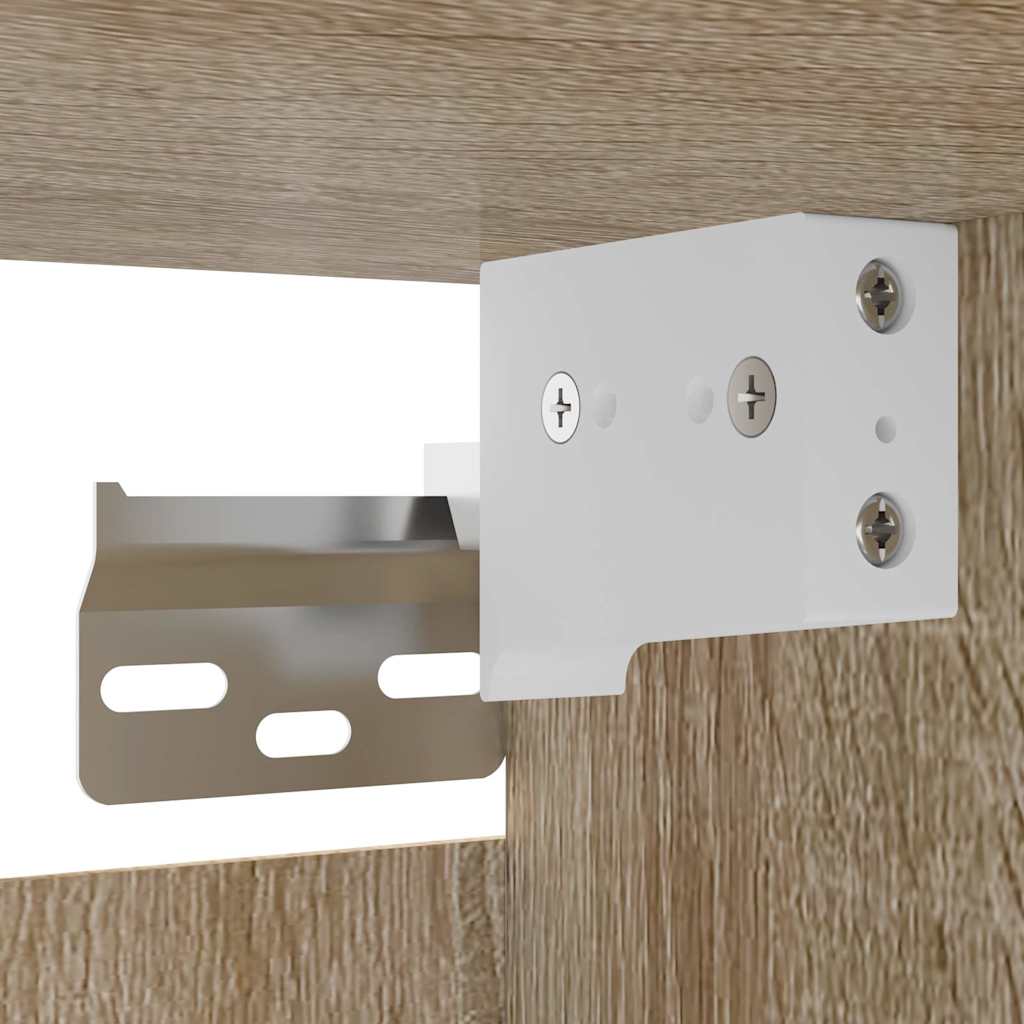 Έπιπλο Τηλεόρασης Κρεμαστό Λευκό/Sonoma Δρυς 30,5x30x30 εκ.