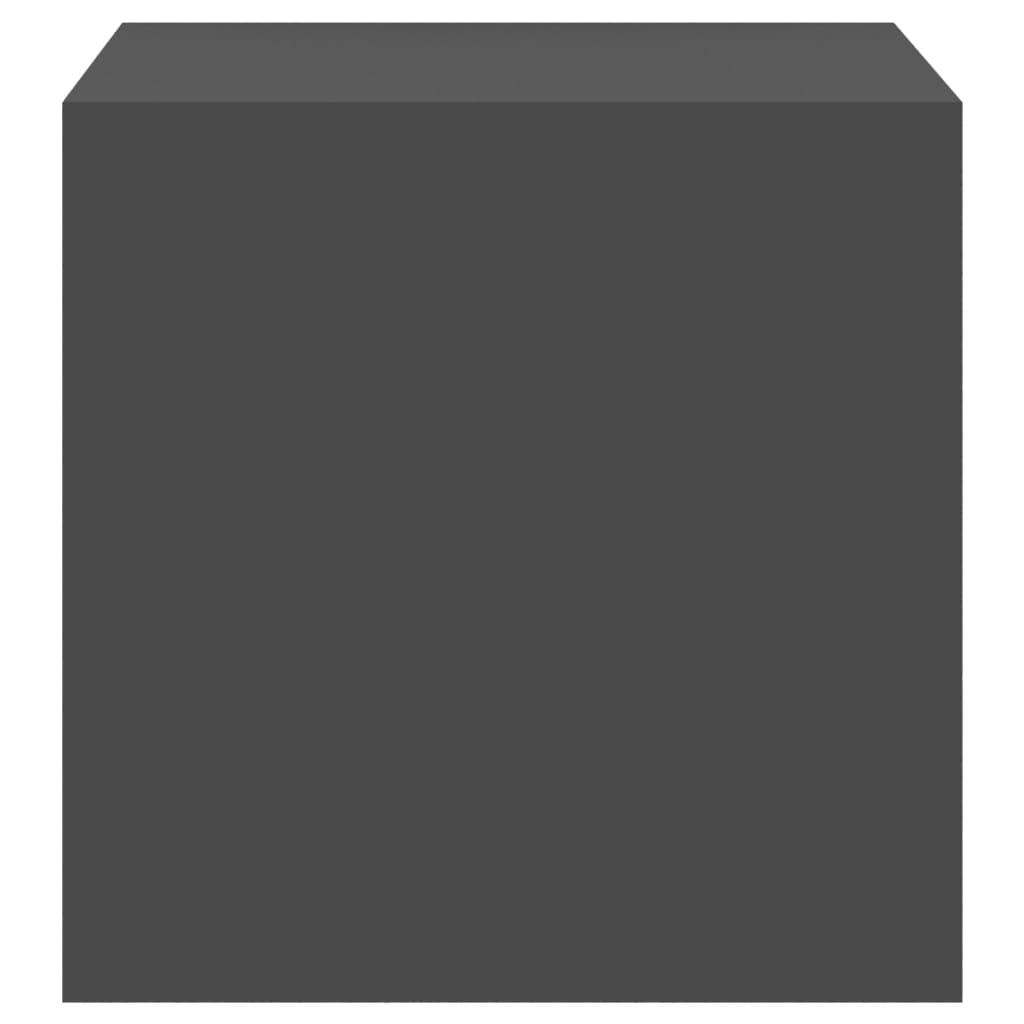 Ντουλάπι Τοίχου Γκρι 37 x 37 x 37 εκ. από Επεξ. Ξύλο