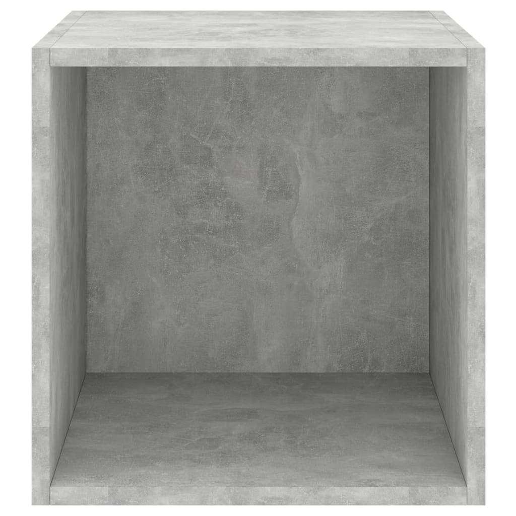 Ντουλάπια Τοίχου 4 τεμ. Γκρι Σκυρ. 37x37x37 εκ. από Επεξ. Ξύλο