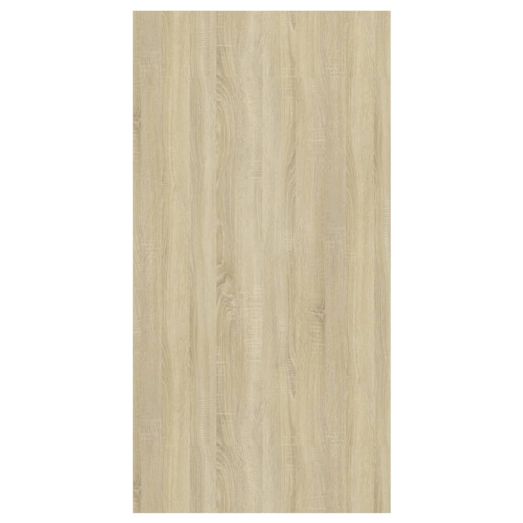 Έπιπλο Τηλεόρασης Κρεμαστό Δρυς/Λευκό 37x37x72 εκ. Επεξ. Ξύλο