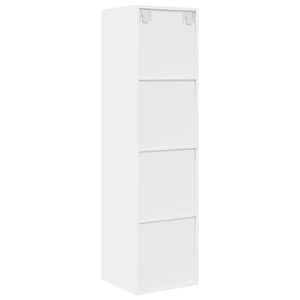 Έπιπλο Τηλεόρασης Κρεμαστό Λευκό 37x37x142,5 εκ. από Επεξ. Ξύλο - Pakobazaar