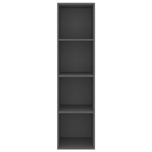 Έπιπλο Τηλεόρασης Κρεμαστό Γκρι 37x37x142,5 εκ. από Επεξ. Ξύλο