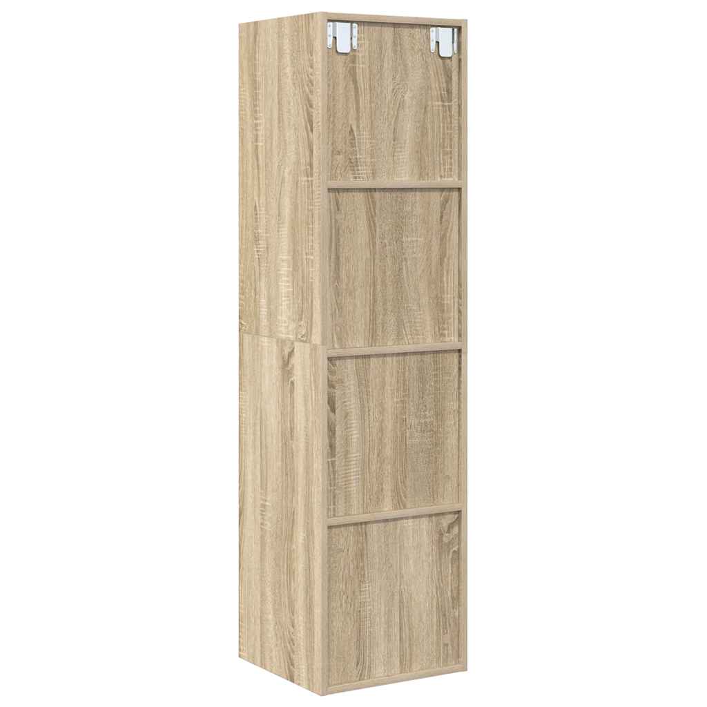Έπιπλο Τηλεόρασης Κρεμαστό Δρυς 37x37x142,5 εκ. από Επεξ. Ξύλο - Pakobazaar