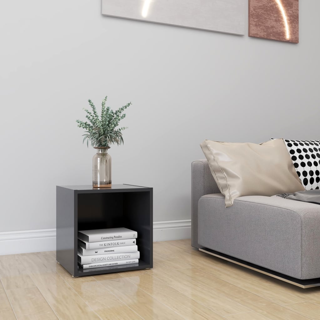 Έπιπλο Τηλεόρασης Γκρι 37 x 35 x 37 εκ. Επεξ. Ξύλο