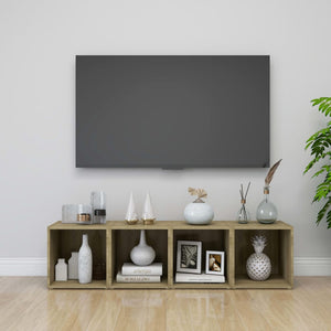 Έπιπλο Τηλεόρασης Sonoma Δρυς 37 x 35 x 37 εκ. από Επεξ. Ξύλο