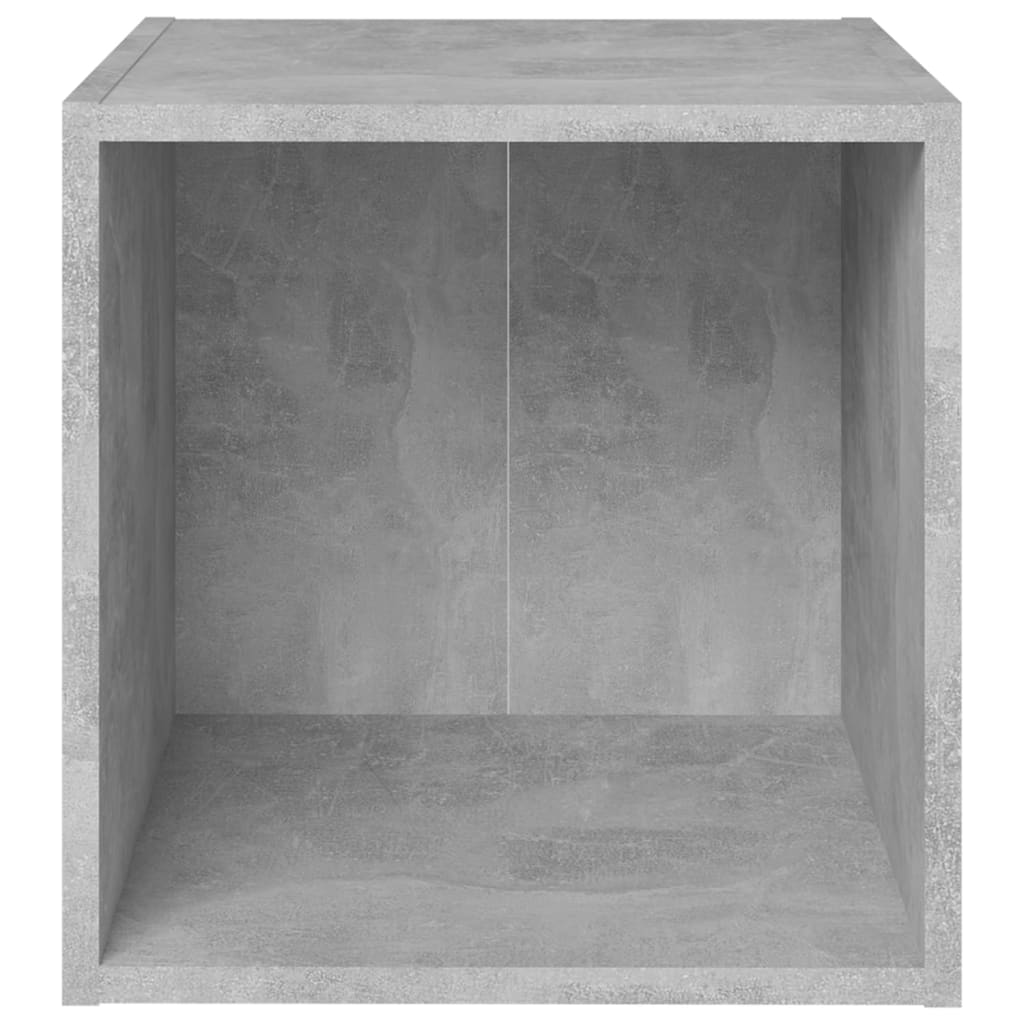Έπιπλο Τηλεόρασης Γκρι Σκυροδέματος 37x35x37 εκ. Επεξ. Ξύλο