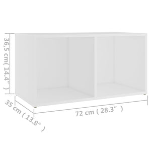 Έπιπλο Τηλεόρασης Λευκό 72 x 35 x 36,5 εκ. από Επεξ. Ξύλο - Pakobazaar