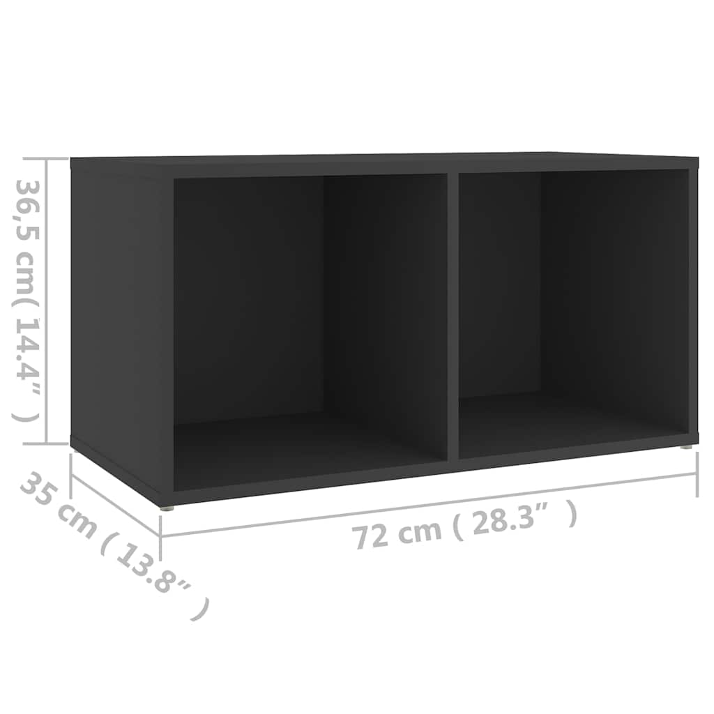 Έπιπλο Τηλεόρασης Γκρι 72 x 35 x 36,5 εκ. από Επεξ. Ξύλο